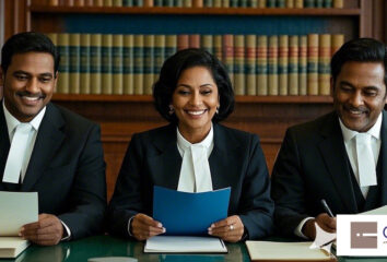 Three Sri Lankan attorneys male and female in a Lawyers Coat,inside of a nice office with law backge... (1) {"aigc_info":{"aigc_label_type":0,"source_info":"dreamina"},"data":{"os":"web","product":"dreamina","exportType":"generation","pictureId":"0"}}